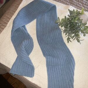 J.Jill Soft Blue Ribbed Scarf